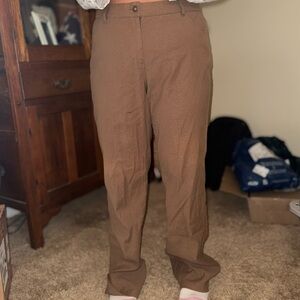 Multiples Tan Chinos Pants with Snakeskin print